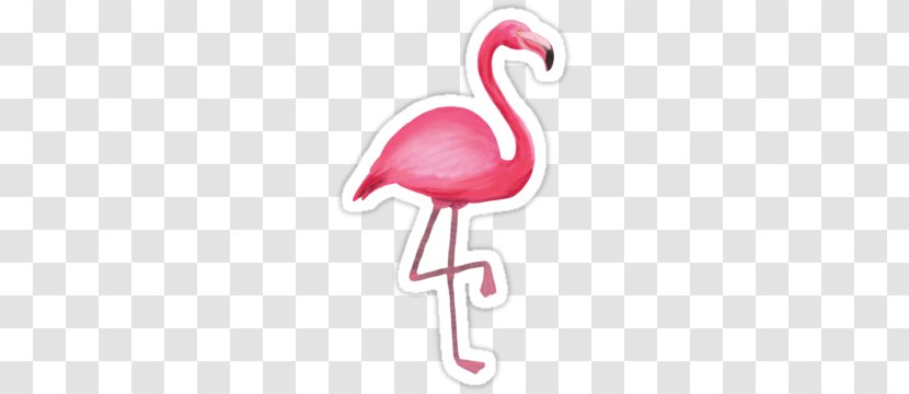 Flamingos Sticker Decal Adhesive - Handicraft - Redbubble Transparent PNG