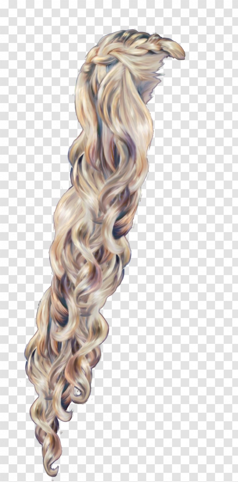 Wig Rapunzel Hair Braid - Coloring Transparent PNG