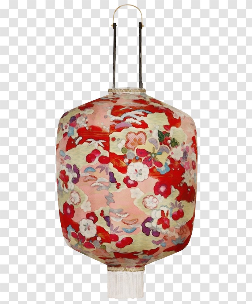 Red Lamp Lighting Lampshade Light Fixture - Glass Ceiling Transparent PNG