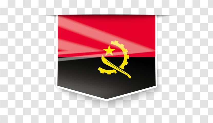 Flag Of Angola Brand - Yellow - Design Transparent PNG
