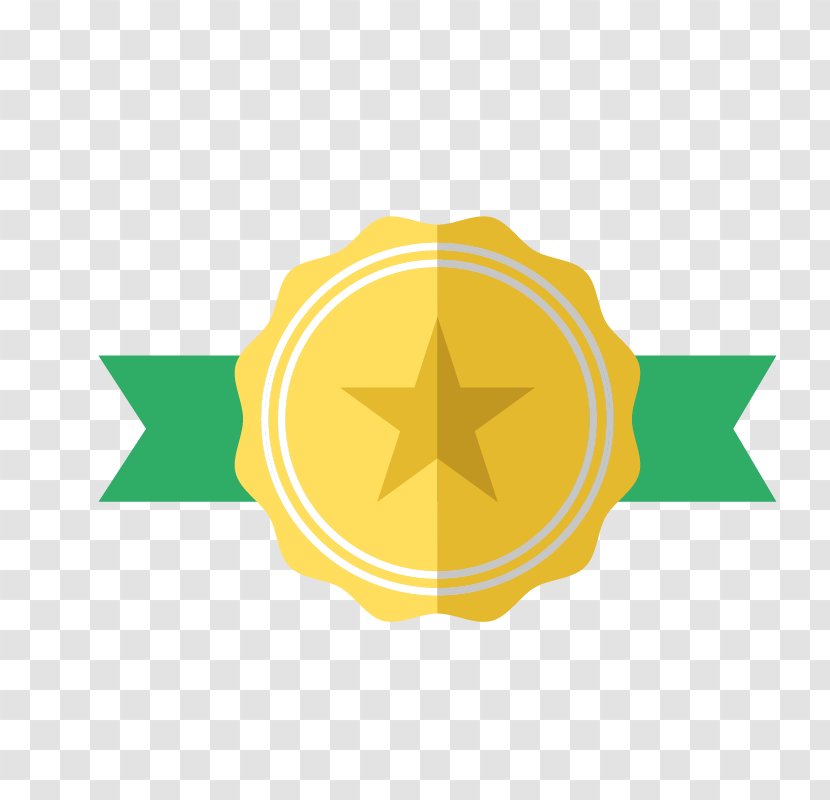 Gold Medal Award - Golden Star Label Transparent PNG