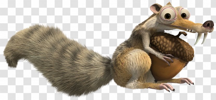 Scrat Manfred Sid Ellie Ice Age 2: The Meltdown - Tail - Squirrel Transparent PNG