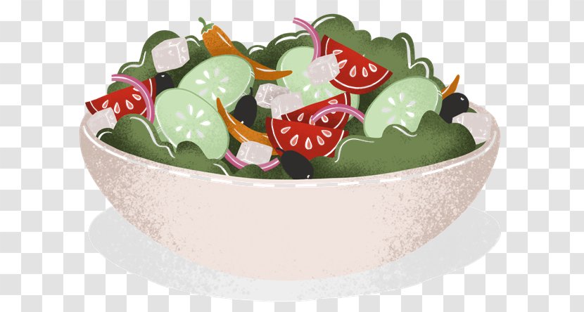 Flowerpot Tableware Bowl Vegetable Fruit - Food - Greek Salad Transparent PNG