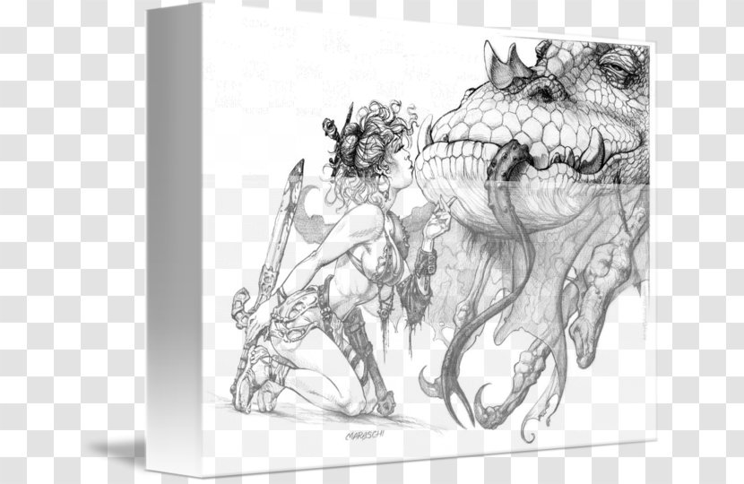 Mandala Ausmalbild Dragon Fantasy Transparent PNG
