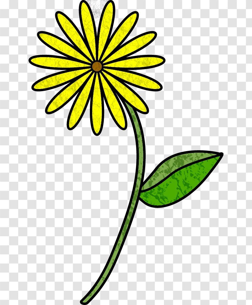 Plant Stem Flower Drawing Clip Art - Free Content - Template Transparent PNG