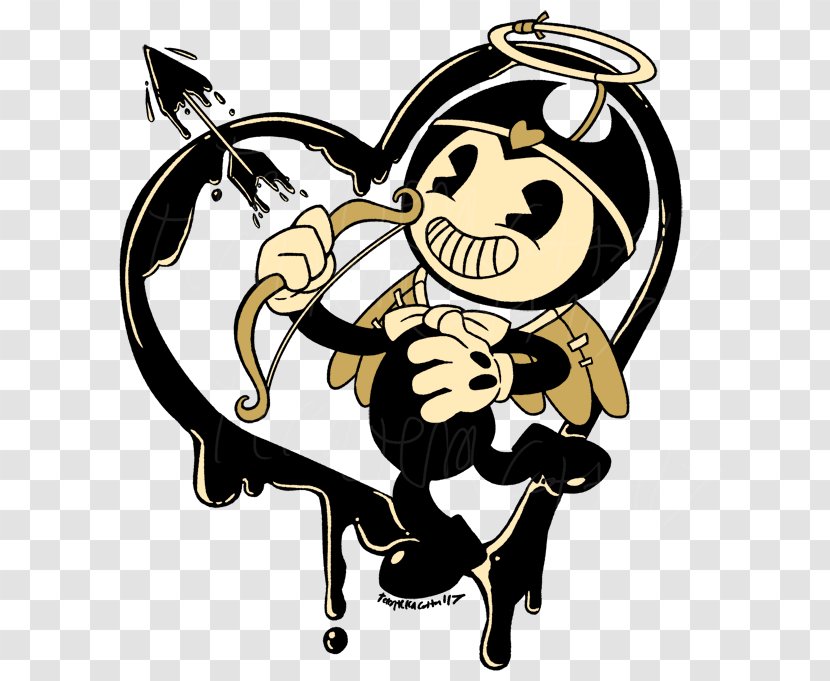Bendy And The Ink Machine Fan Art Drawing - Fictional Character - Mythical Creature Transparent PNG