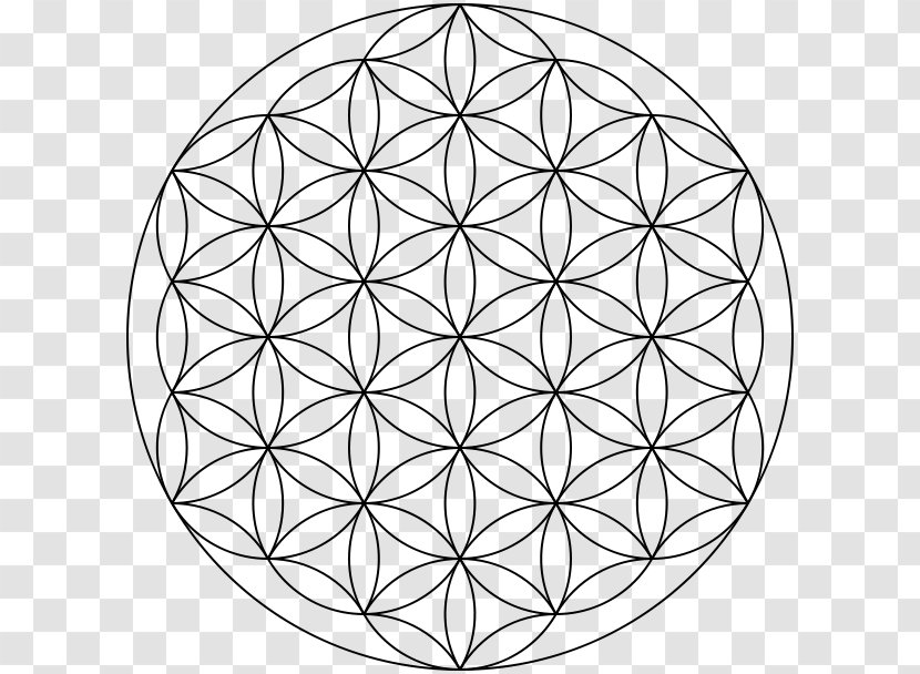 Overlapping Circles Grid Sacred Geometry Vesica Piscis - Symbol - Dreamcatcher Hd Transparent PNG