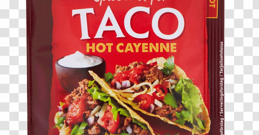 Taco Vegetarian Cuisine Tex-Mex Fajita Spice Mix - Condiment - Tex Mex Transparent PNG