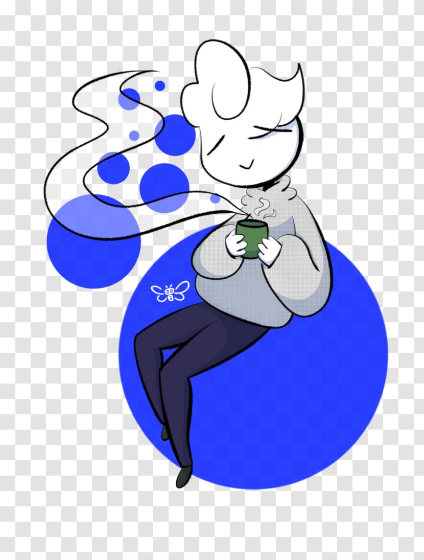 Cartoon Headgear Character Clip Art - Blue - Flower Transparent PNG