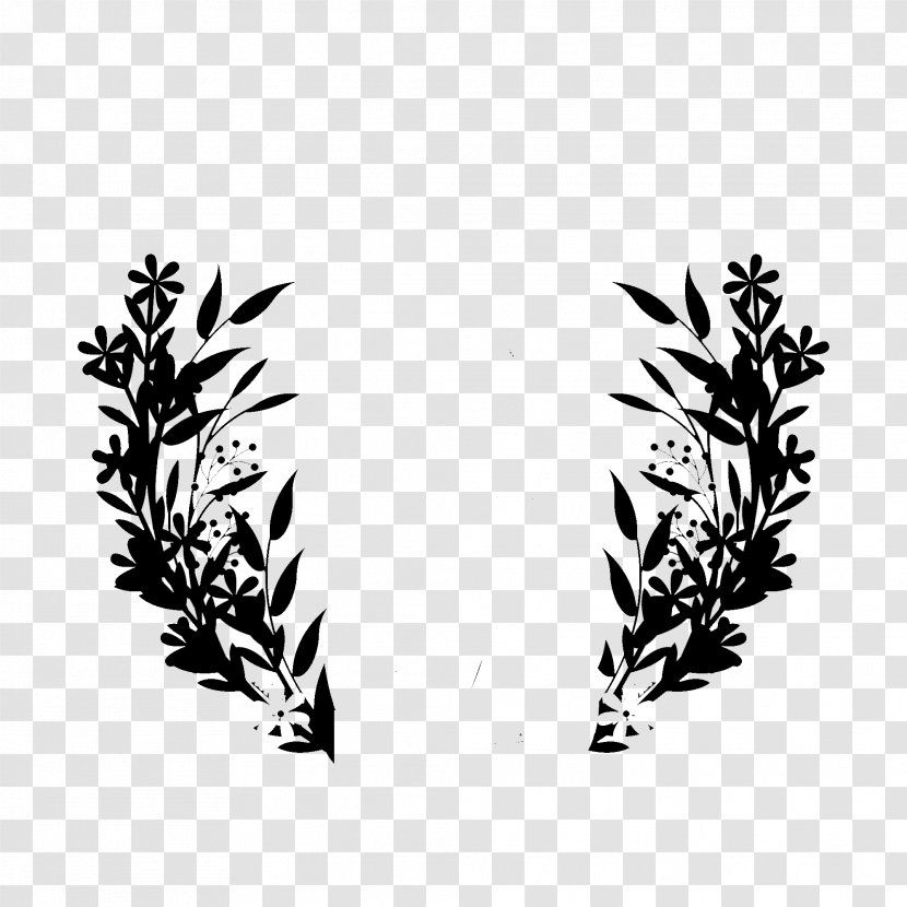 Black Silhouette Font Line Pattern - Pine Family Transparent PNG