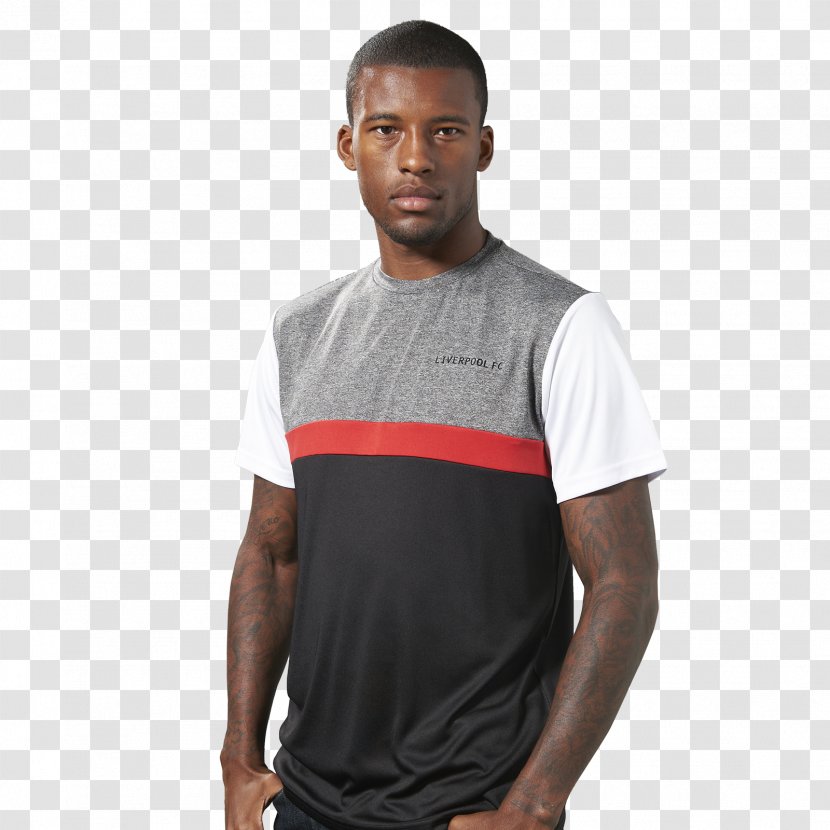 T-shirt Liverpool F.C. Anfield Slipper Sleeve - Shoulder - Striped Thai Transparent PNG