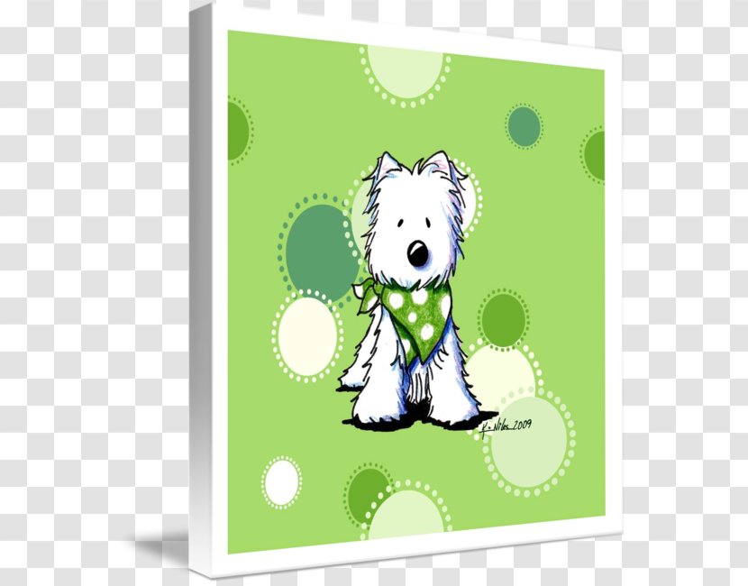 West Highland White Terrier Dog Breed Canvas Print Art - Gallery Wrap - Westie Transparent PNG