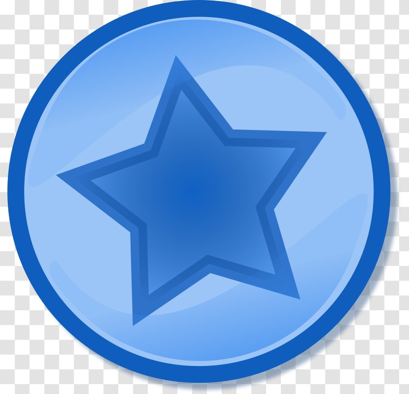 Star Circle Clip Art - Color - Blue Vector Transparent PNG