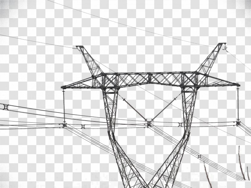 High Voltage Electric Power Distribution Overhead Line - Wire Transparent PNG