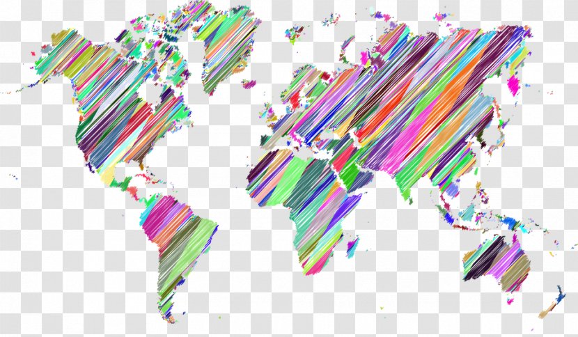 World Map Wall Poster - Mural Transparent PNG