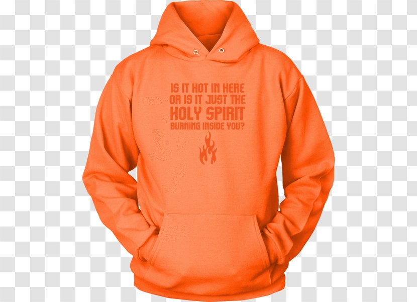 Long-sleeved T-shirt Hoodie Clothing - Orange - Holy Spirit In Christianity Transparent PNG