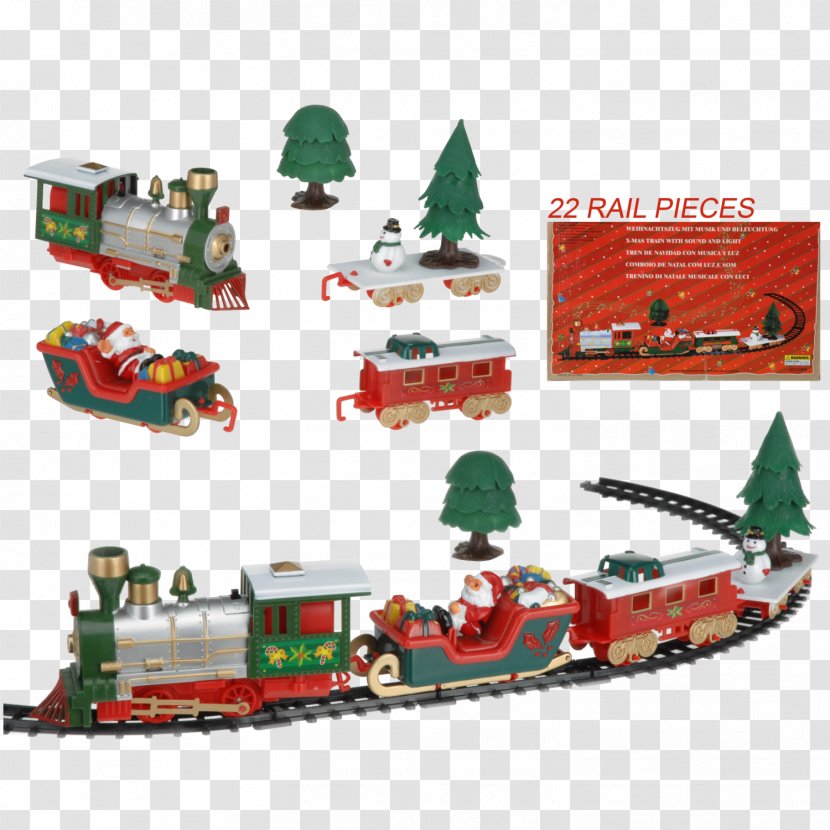 santa toy train set