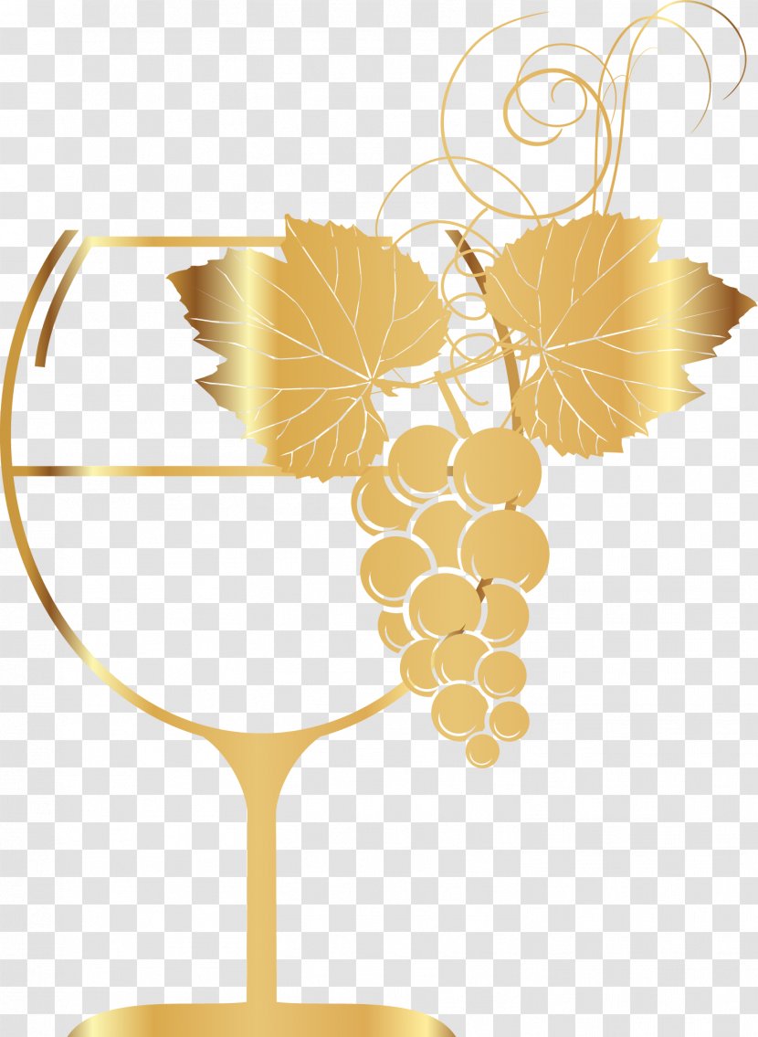 White Wine Red Glass - Golden Cup Transparent PNG