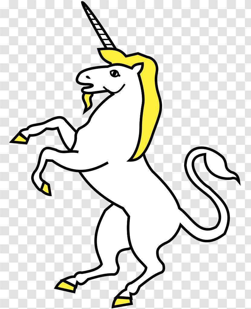 Unicorn Coat Of Arms Drawing Einhorn Heraldry - Education Transparent PNG