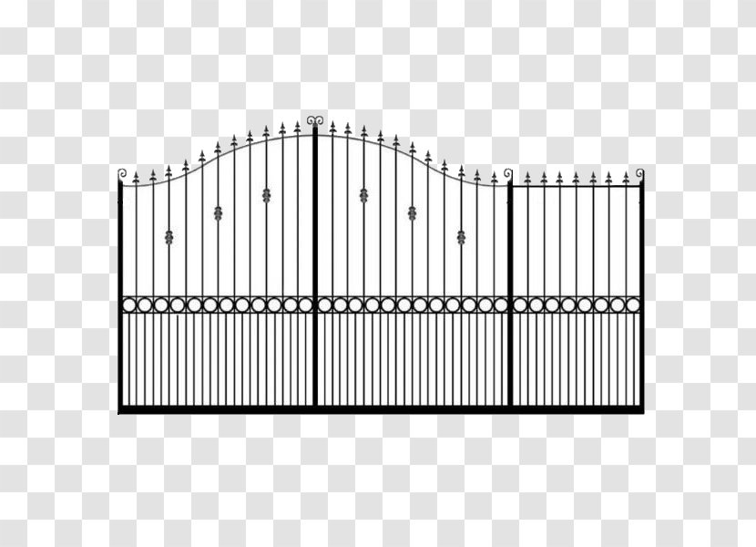 Fence Gate Wrought Iron Door Material - Sliding Transparent PNG