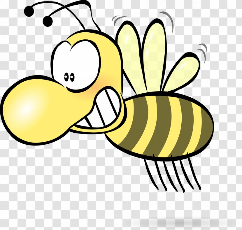 Honey Bee Cartoon Clip Art - Drawing - Dead Cliparts Transparent PNG