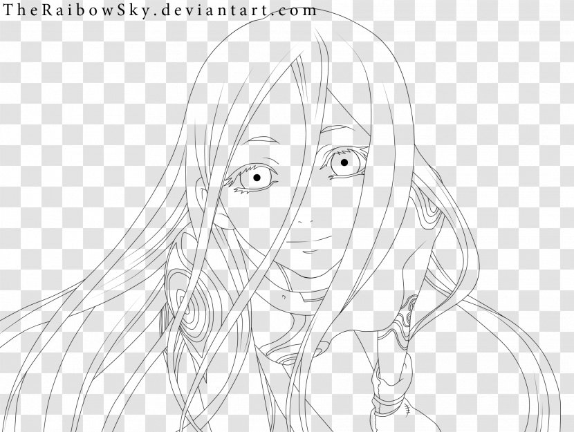 Eye Forehead Line Art Drawing Sketch - Silhouette Transparent PNG