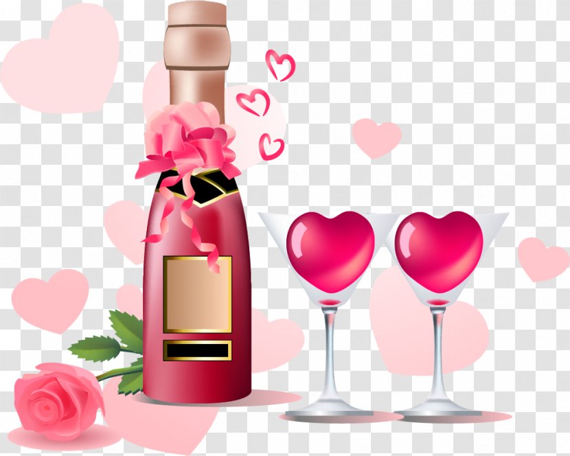 International Women's Day March 8 Holiday Animation - Pink - Vector Hand-painted Wine Transparent PNG