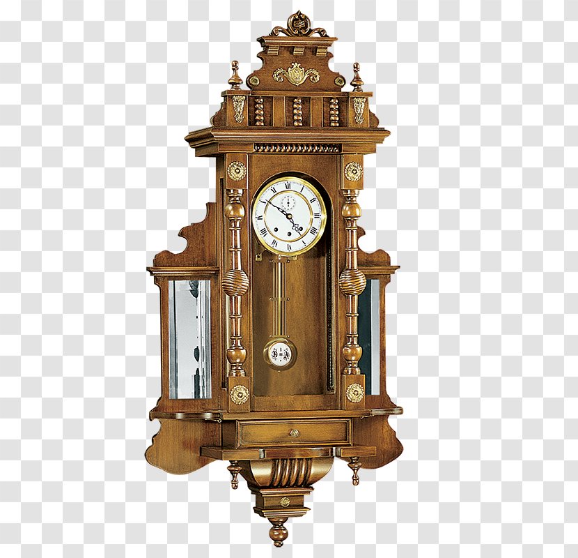Furniture Clock Antique Wood - Parede Transparent PNG