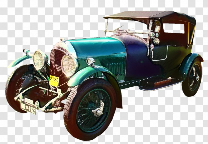 Classic Car Background - Antique - Bugatti Sedan Transparent PNG