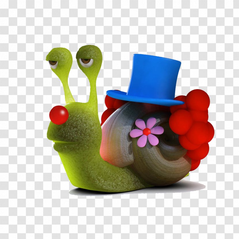 Snail Photography Clown Illustration - Flowerpot - Ornate Transparent PNG