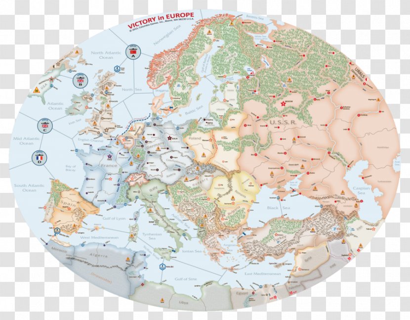 Europe Board Game Columbia Games GMT - Gmt - Map Transparent PNG