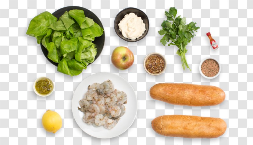 Leaf Vegetable Vegetarian Cuisine Food Recipe Garnish - Diet - Shrimp Salad Transparent PNG