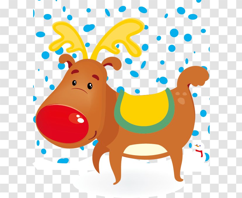 Reindeer Clip Art - Cartoon Christmas Stock Videos Transparent PNG