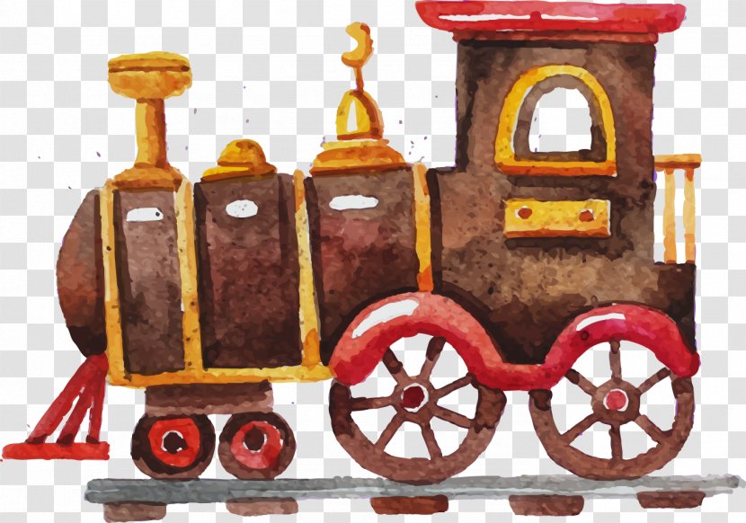 Toy Trains & Train Sets Drawing Watercolor Painting Child - Room Transparent PNG