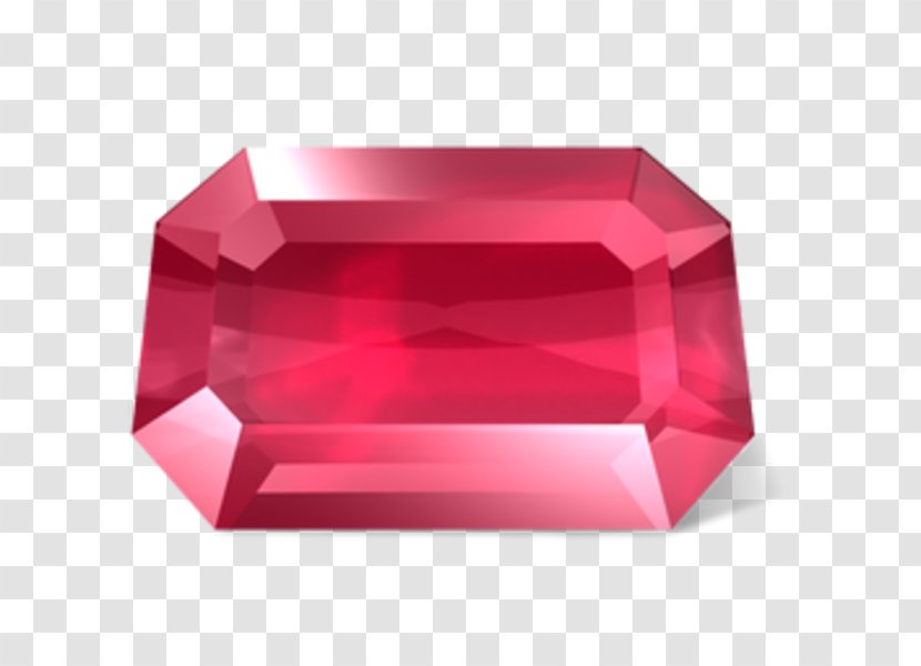 Ruby Gemstone - Red - Diamond Rock Transparent PNG