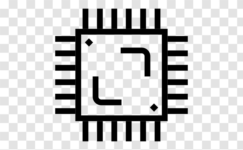 Central Processing Unit Integrated Circuits & Chips Icon Design - Rectangle - Hardware Logo Transparent PNG