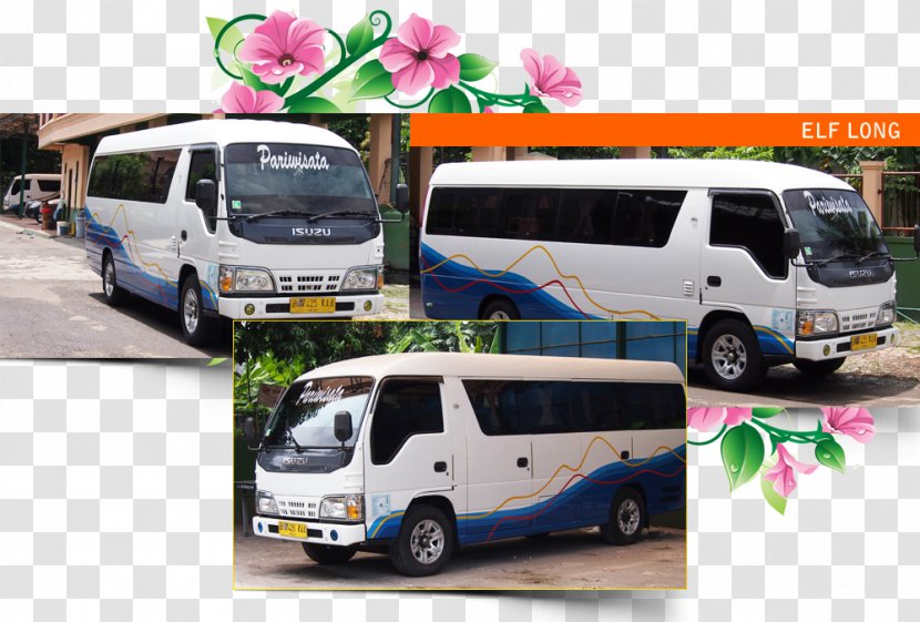 Minibus Commercial Vehicle Car Isuzu Elf - Tour Bus Service Transparent PNG