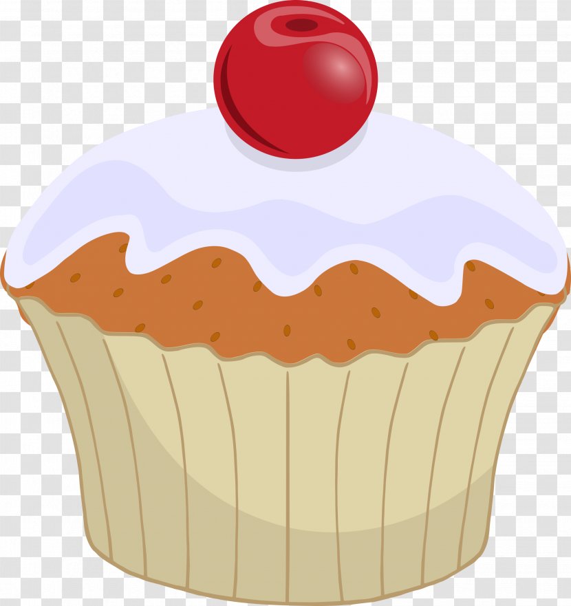 Cupcake Muffin Frosting & Icing Cherry Clip Art - Food - January Cupcakes Cliparts Transparent PNG