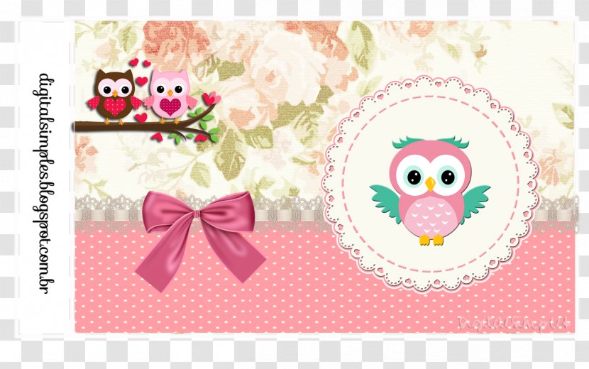 Paper Little Owl Printing Party - Pink - Forma Transparent PNG