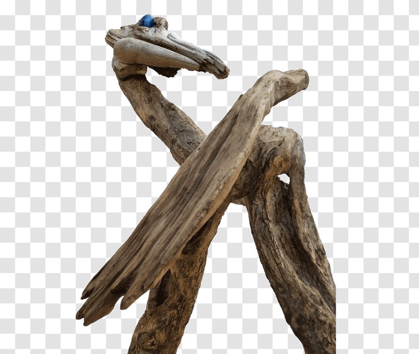 Driftwood Sculpture Tree Figurine - Ostrich Transparent PNG
