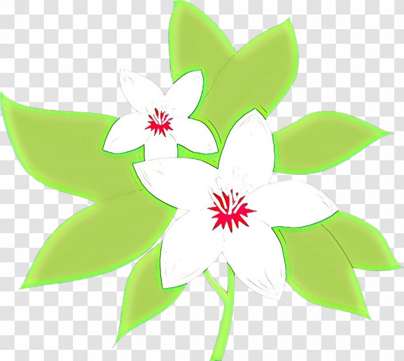 Green Leaf Background - Cartoon - Wildflower Pedicel Transparent PNG