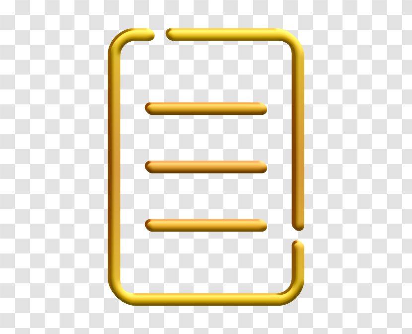 Book Icon Ecommerce List - Yellow Order Transparent PNG