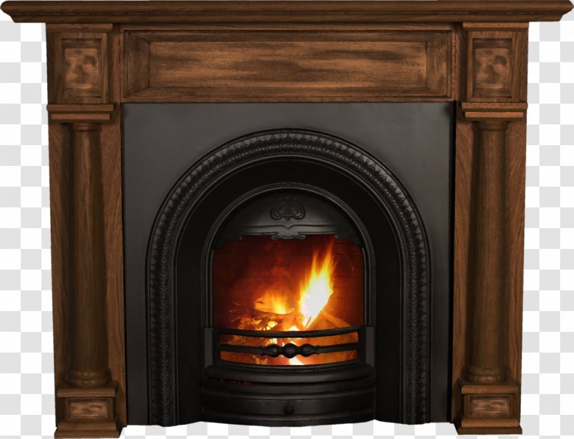 Fireplace Mantel Chimney Christmas Day Design - Wood Burning Stove Transparent PNG