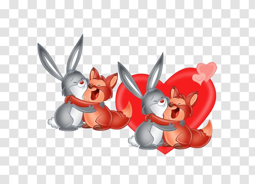 Easter Bunny Rabbit Valentine's Day Desktop Wallpaper Clip Art - Figurine - Bunnies Clipart Transparent PNG