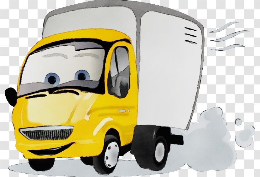 Bus Cartoon - Commercial Vehicle - Freight Transport Transparent PNG