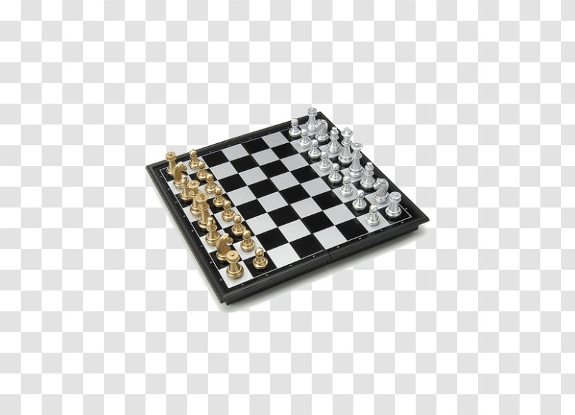 Spinmaster Chess Draughts Dominoes Tabletop Game - Piece - AIA Folding Magnetic Gold And Silver Black White Transparent PNG