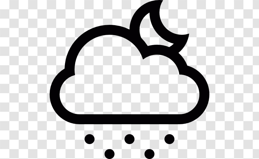 Cloud Symbol Rain Clip Art - Crescent Transparent PNG