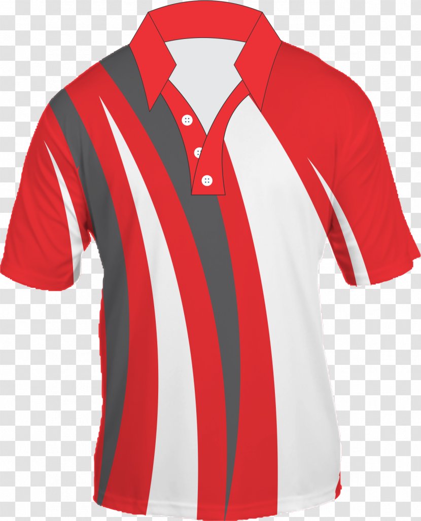 Sports Fan Jersey T-shirt Tennis Polo Sleeve - Red Transparent PNG