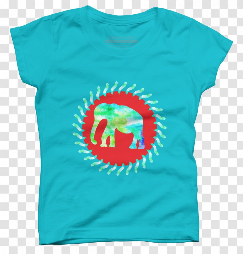 T-shirt Blue Kool Africa Clothing - Coat - Watercolor Elephant Transparent PNG
