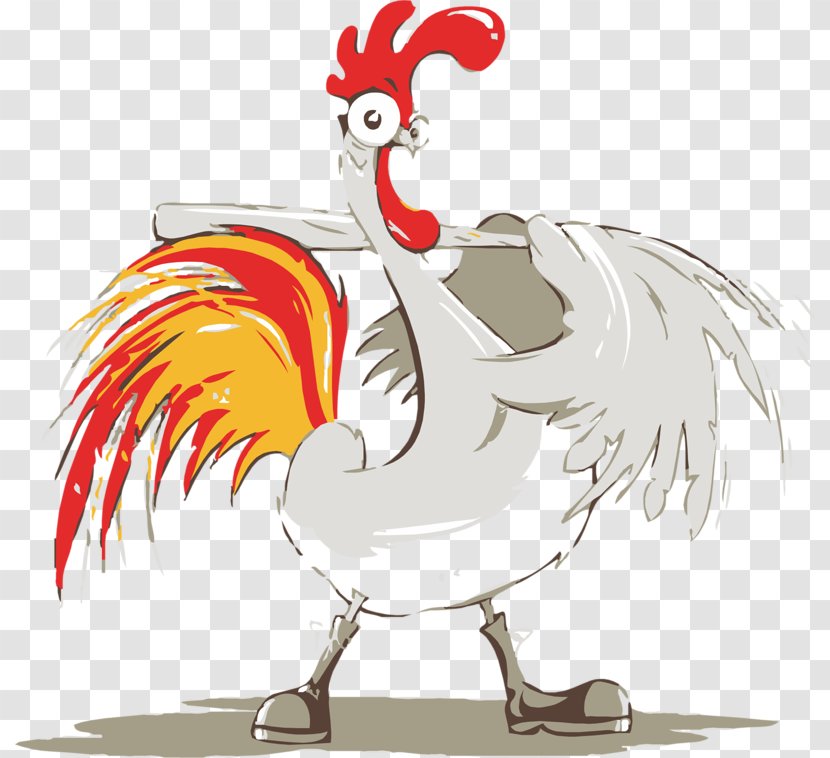 Polish Chicken Rooster Of Barcelos Clip Art - Phasianidae - Beak Transparent PNG